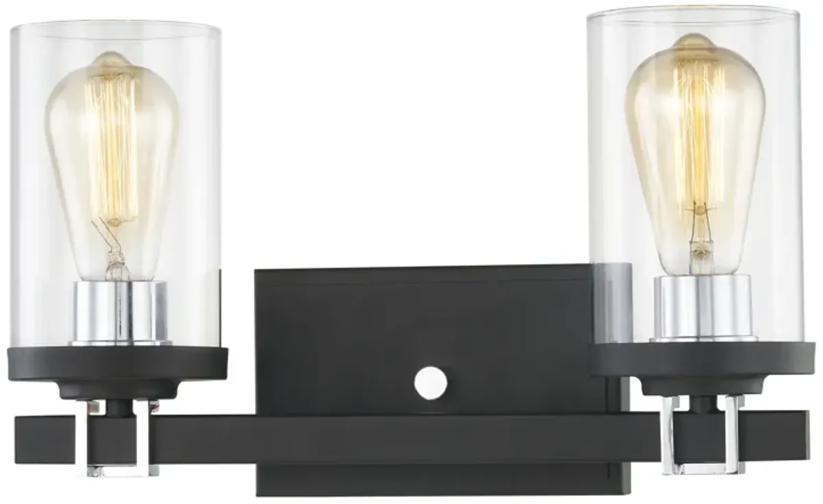 Holdfast 15" Wide 2-Light Vanity Light - Charcoal