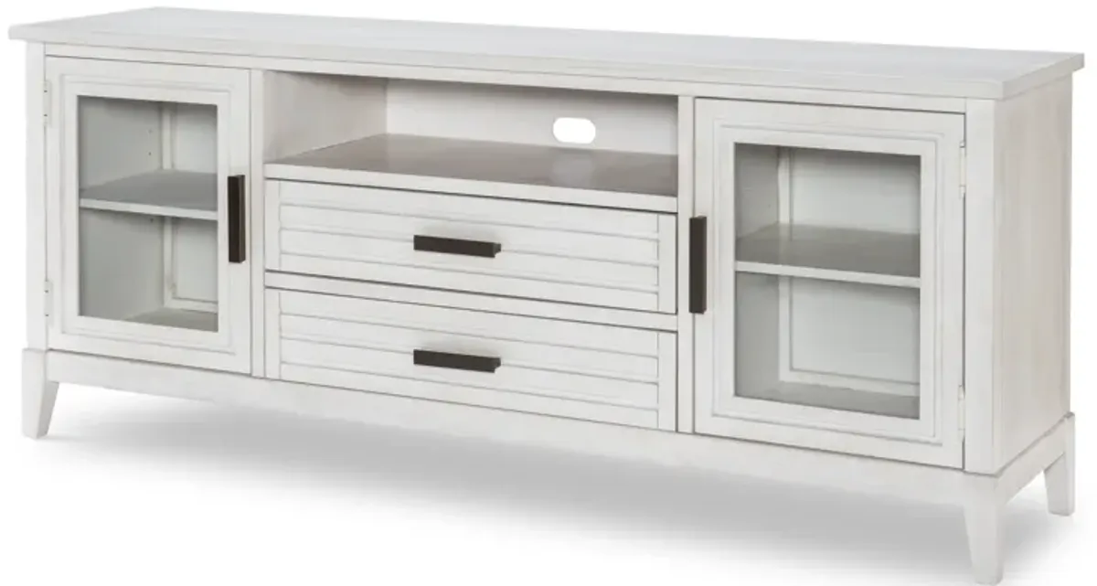 Edgewater Sand Dollar Entertainment Console White Finish