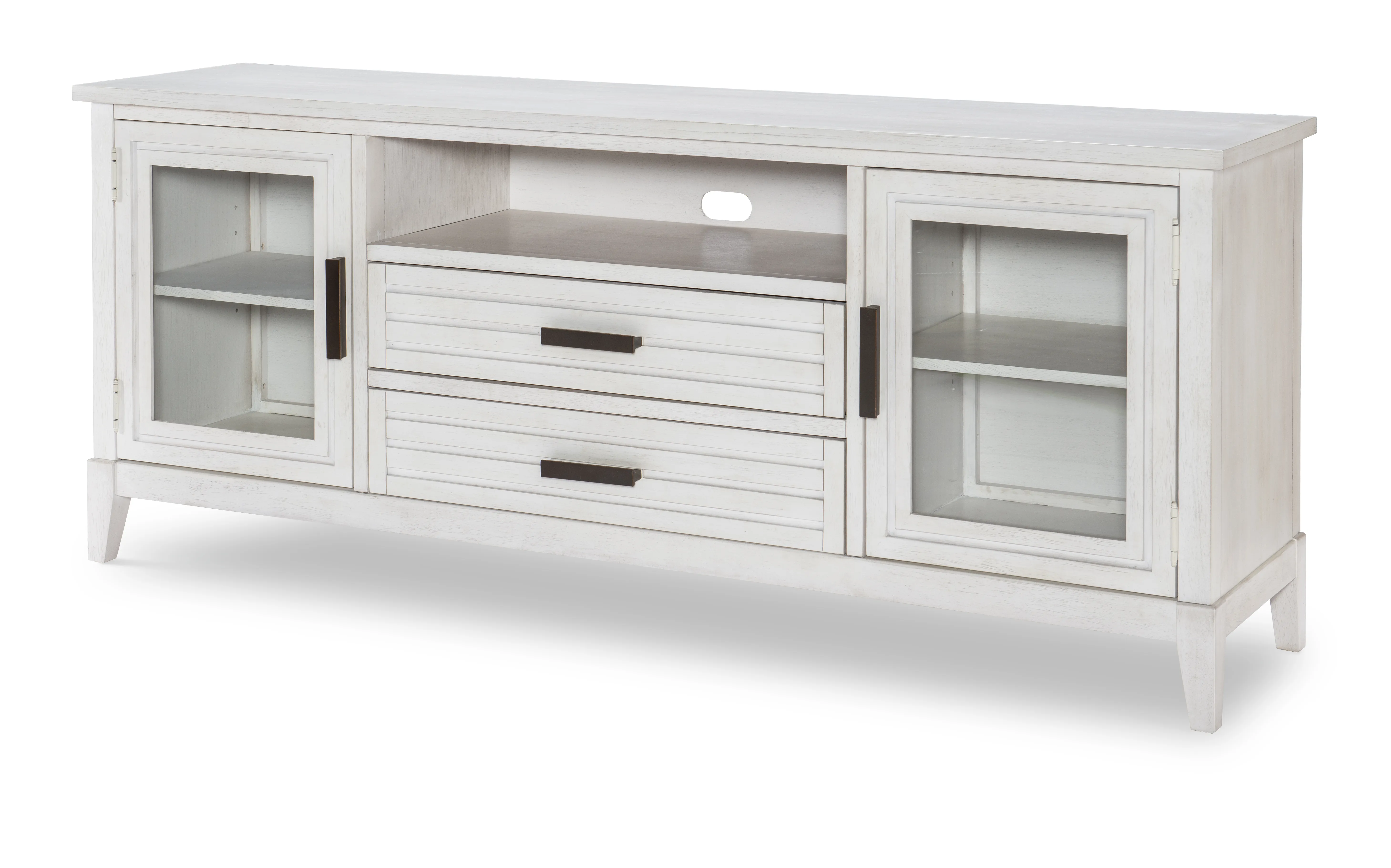 Edgewater Sand Dollar Entertainment Console White Finish