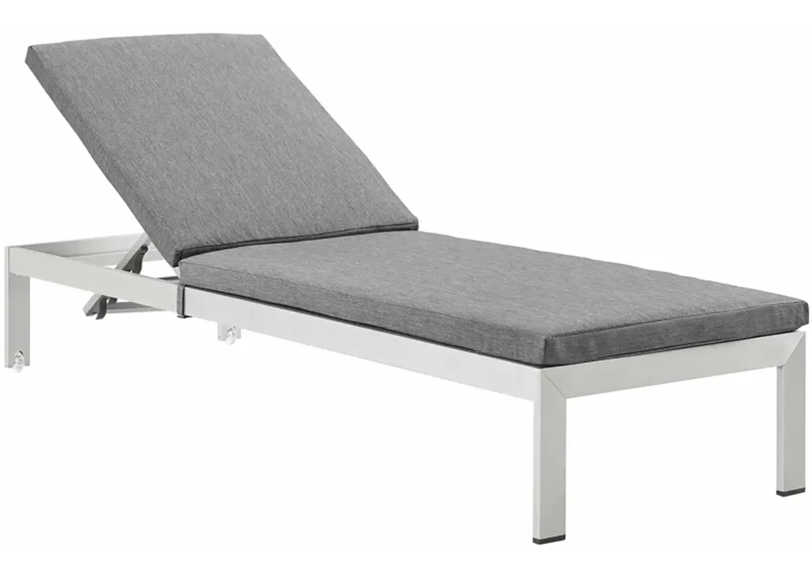 Shore Outdoor Patio Aluminum Chaise with Cushions