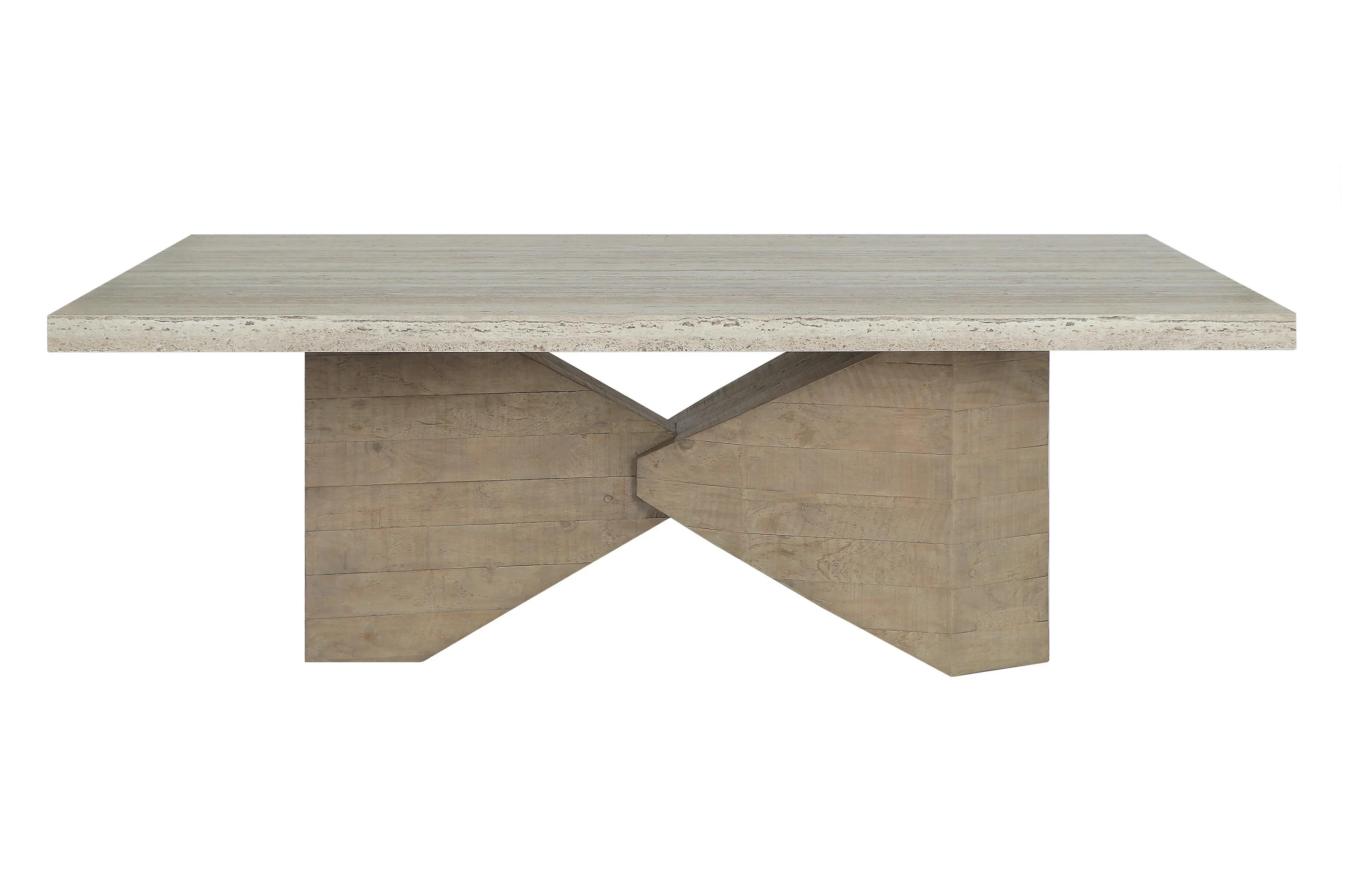 Ravenna 84" Concrete Transitional Dining Table in Natural Tone