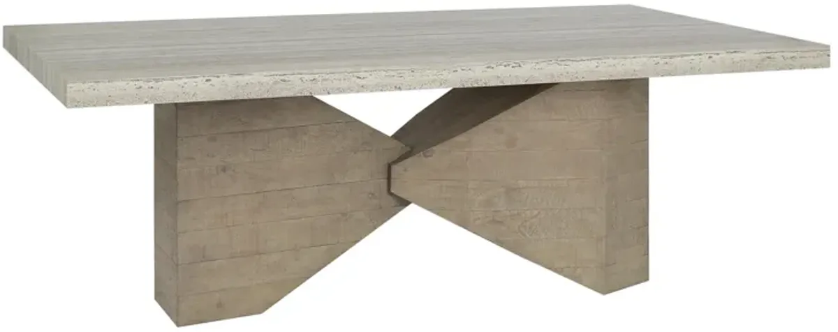 Ravenna 84" Concrete Transitional Dining Table in Natural Tone