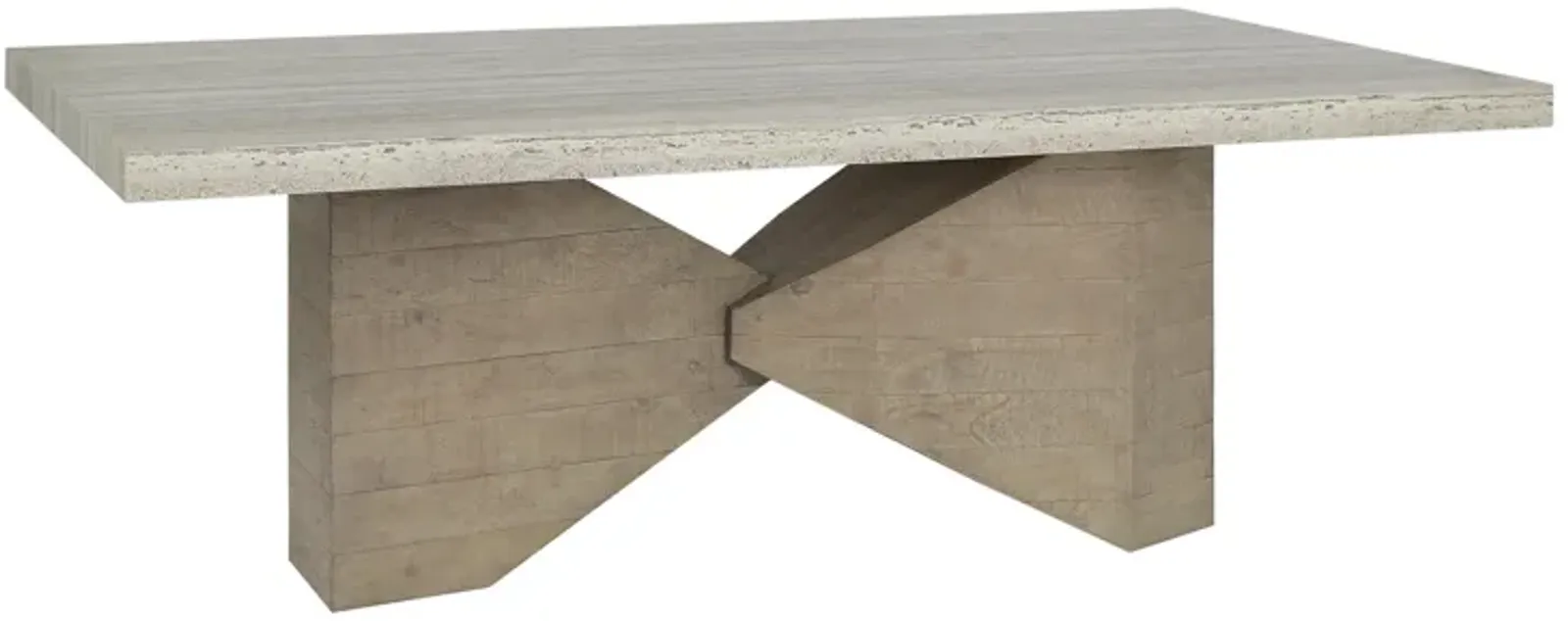 Ravenna 84" Concrete Transitional Dining Table in Natural Tone