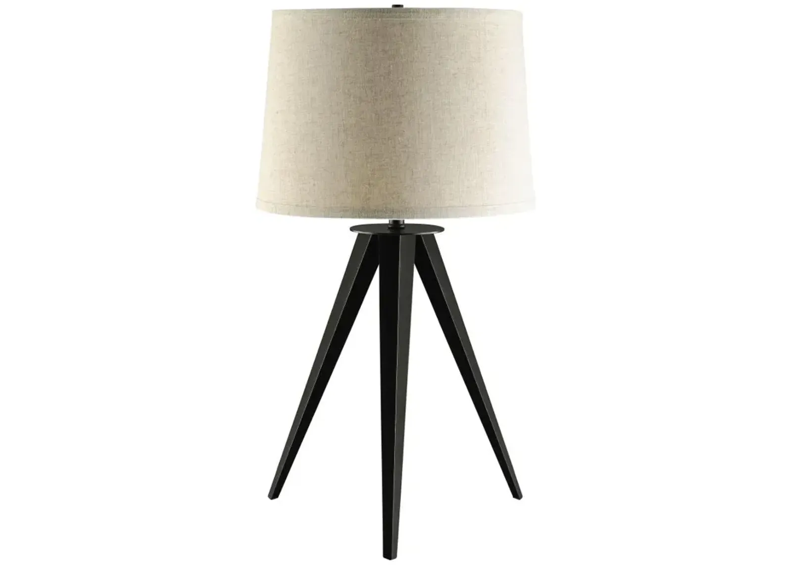 Acton Tripod Base Table Lamp Black And Light Grey