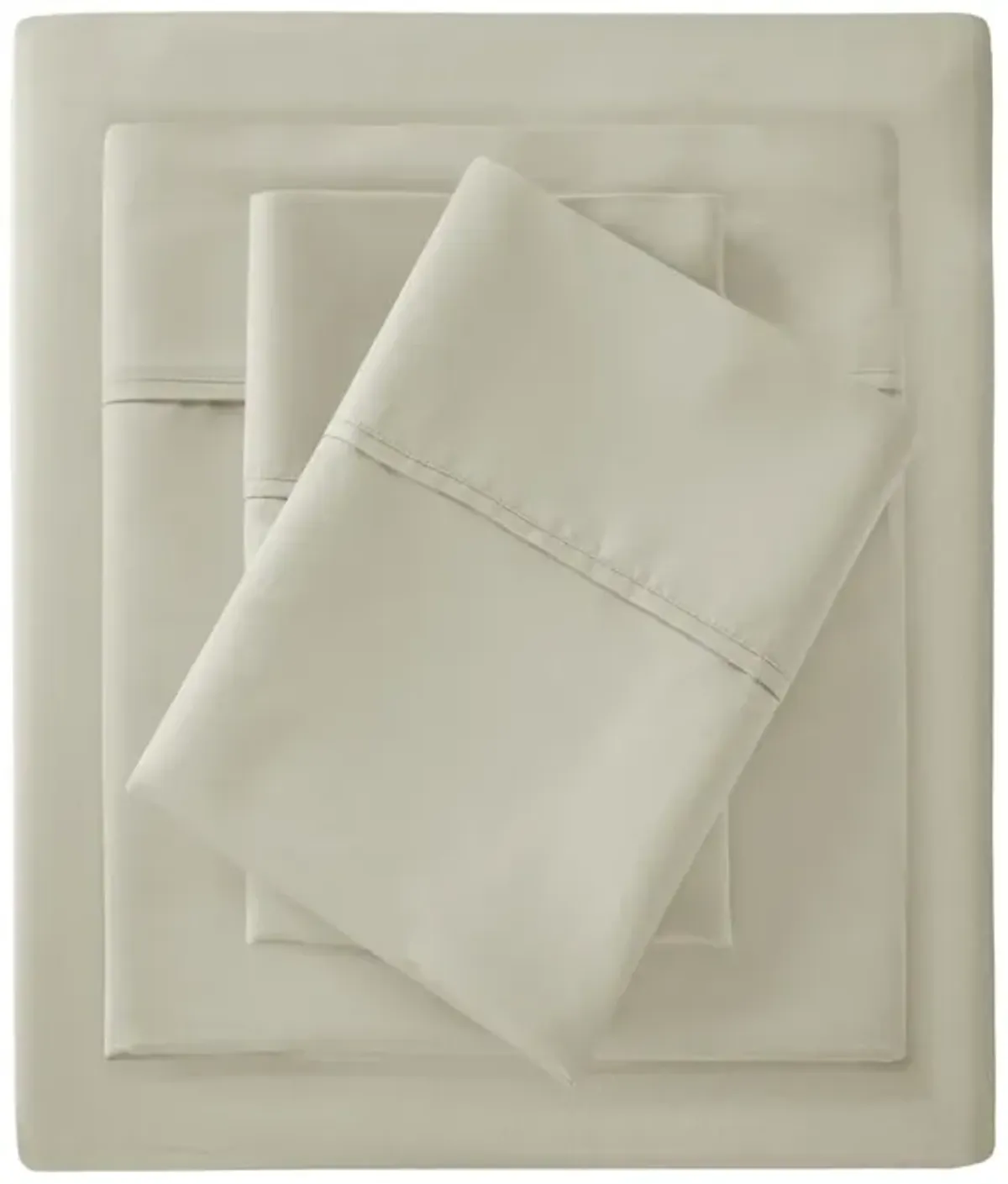 Madison Park 1500 Thread Count Ivory Cotton Blend 2 PC Pillowcases