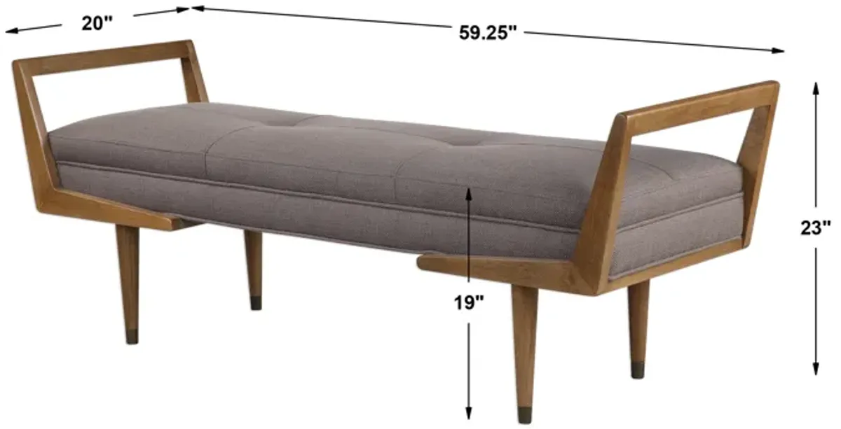 Waylon Mid-Century Modern Bench