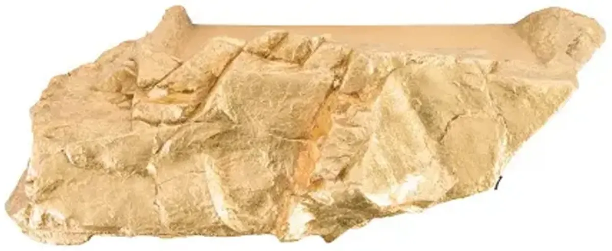 boulder shelf, gold leaf, md