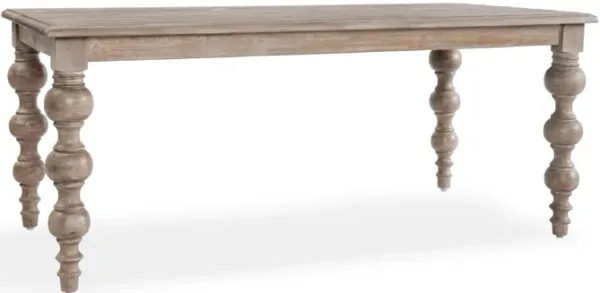 Bordeaux 72" Solid Wood Pine Dining Table in Natural Tone