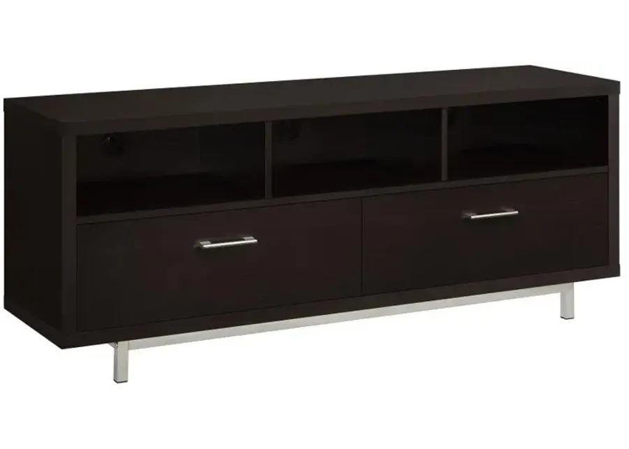 Casey 2-drawer Rectangular TV Console Cappuccino