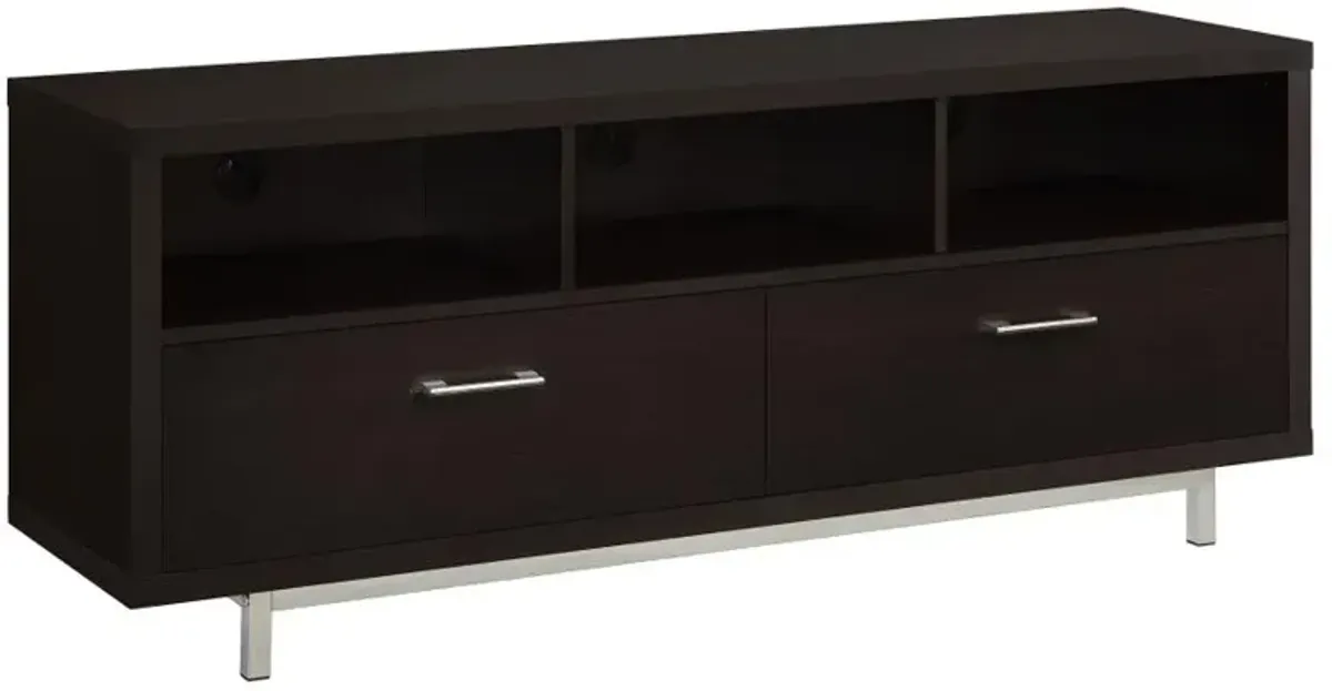 Casey 2-drawer Rectangular TV Console Cappuccino