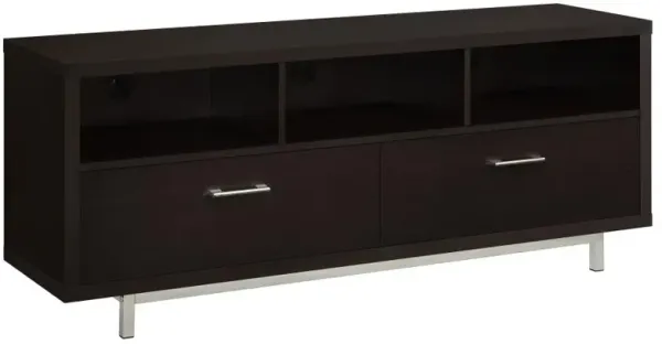 Casey 2-drawer Rectangular TV Console Cappuccino