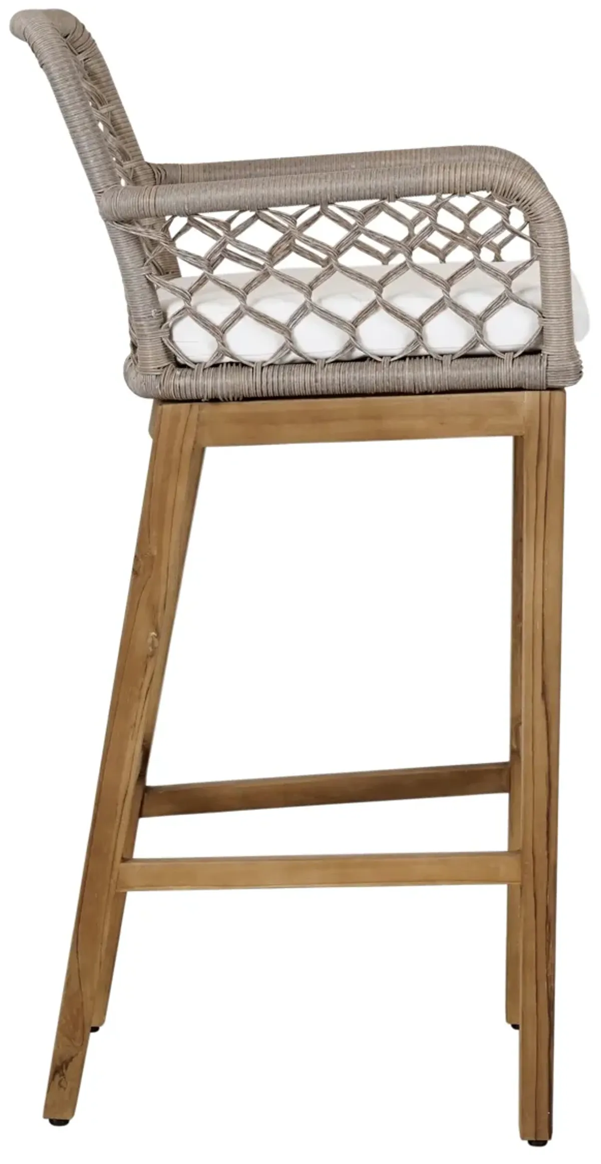 Paulo Outdoor Bar Stool Gray