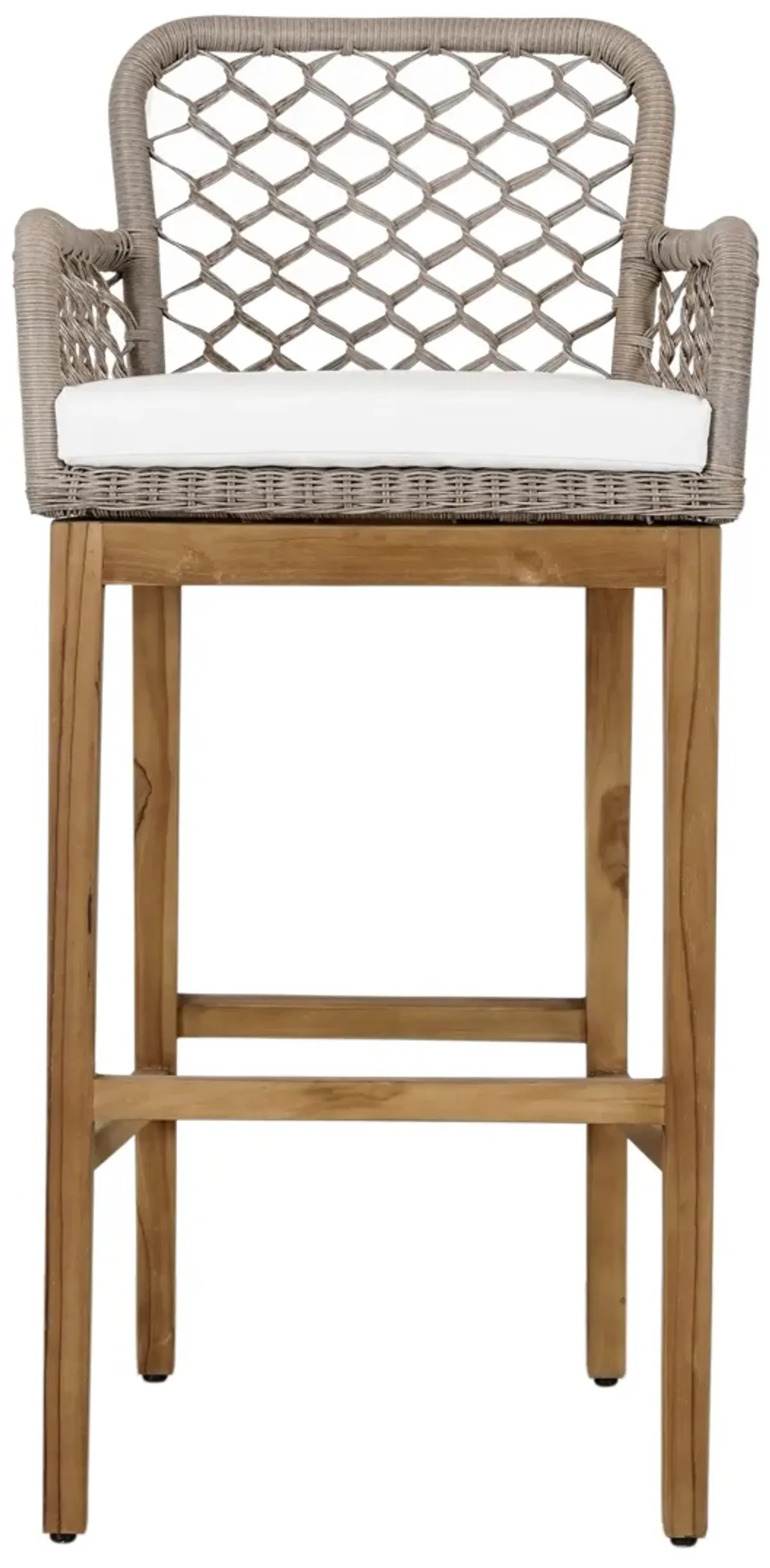 Paulo Outdoor Bar Stool Gray