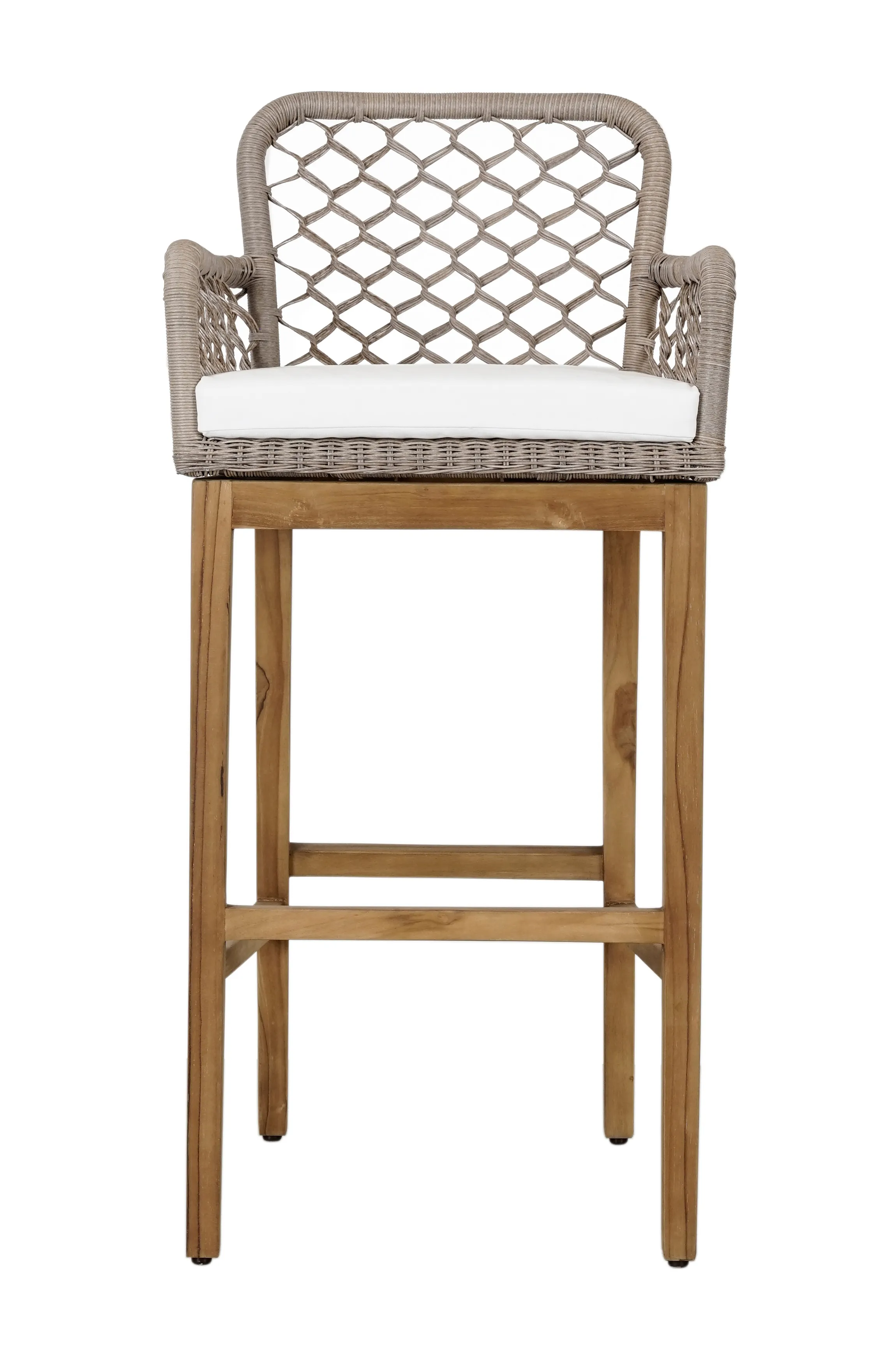 Paulo Outdoor Bar Stool Gray