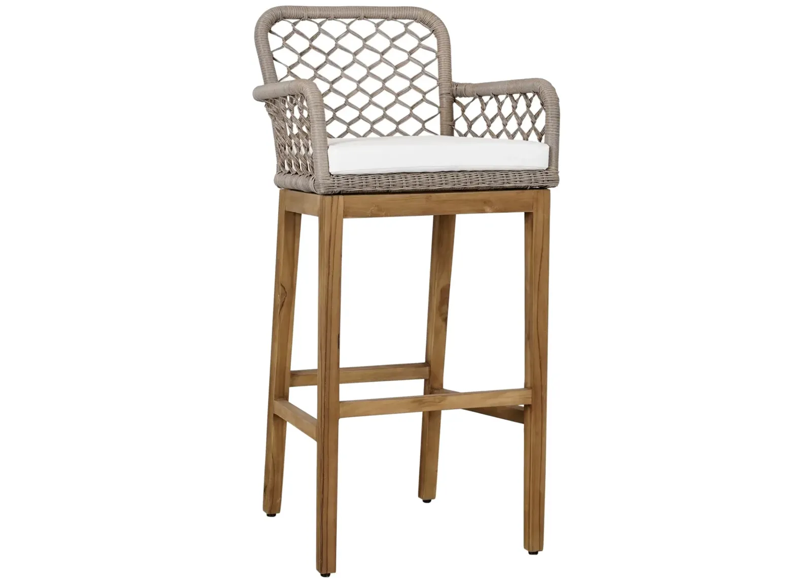 Paulo Outdoor Bar Stool Gray