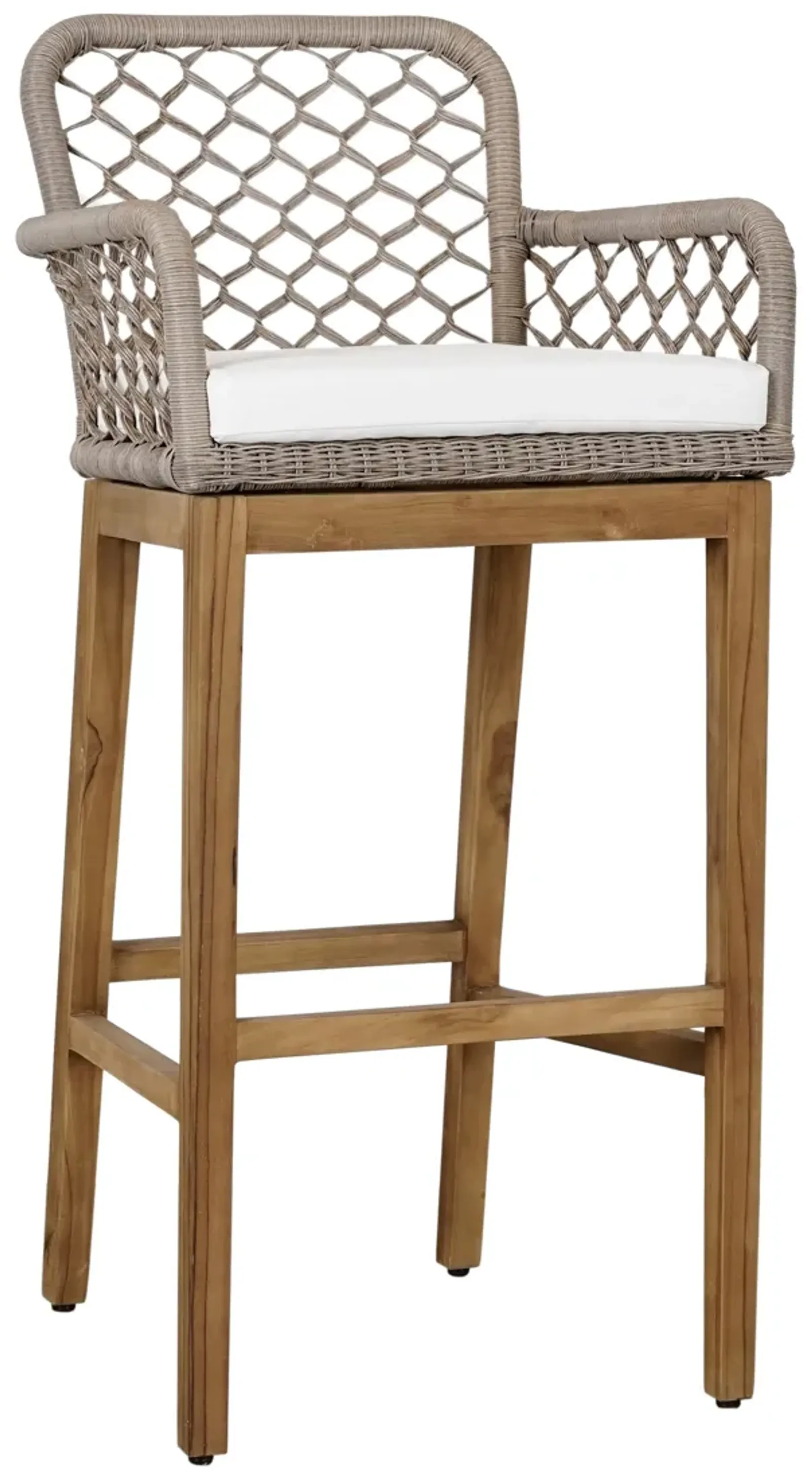 Paulo Outdoor Bar Stool Gray