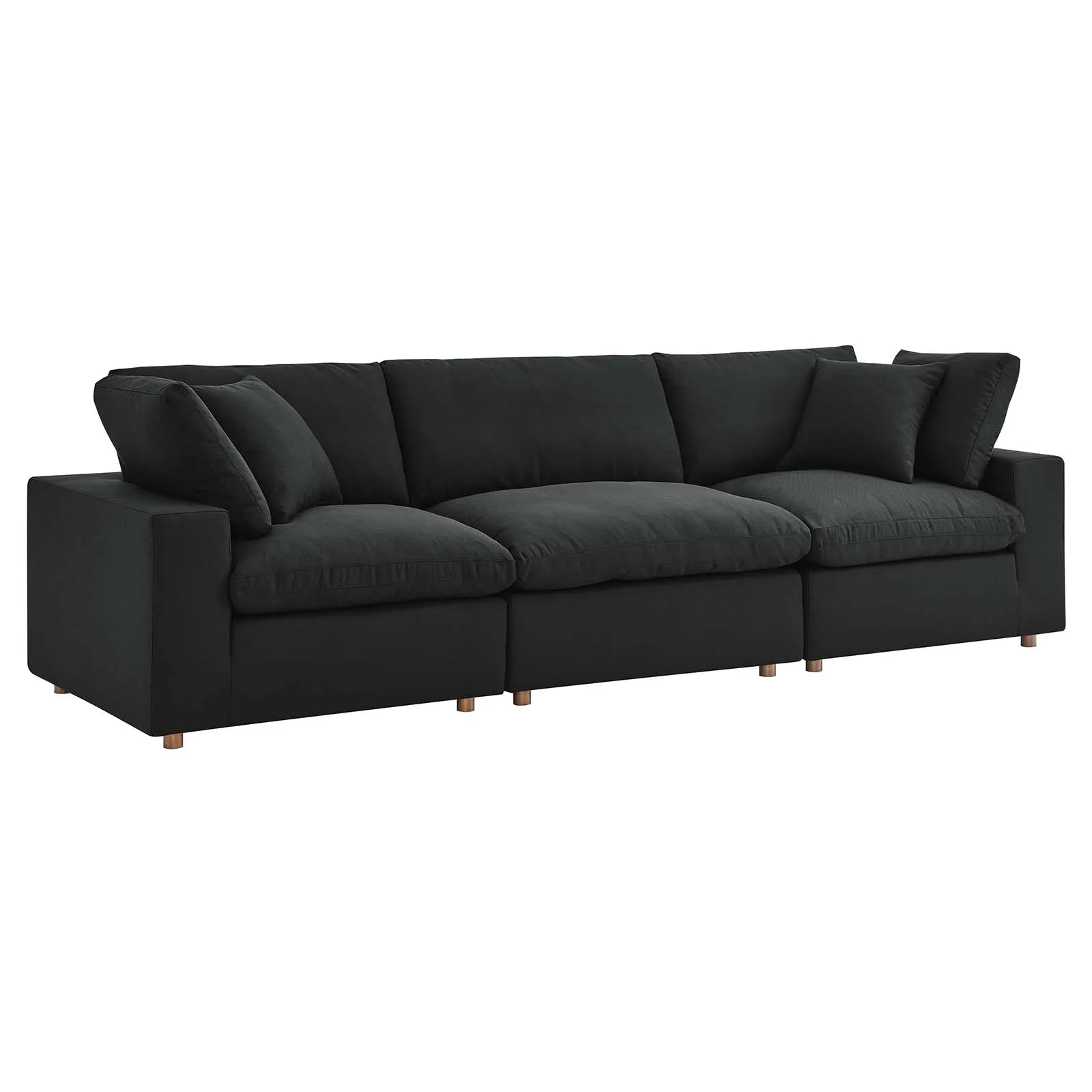 Commix Down Filled Overstuffed 3-Piece Sofa 