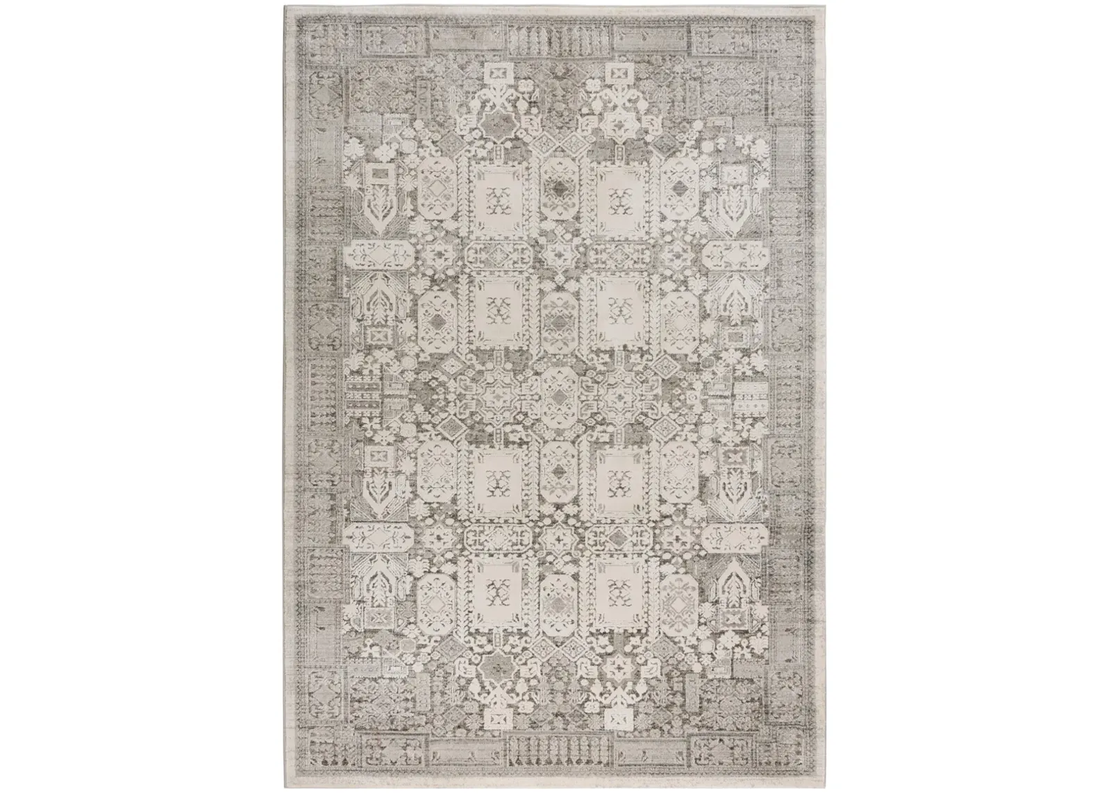 Calabria Ivory Persian Polyester 5'3" x 7'6" Rectangle Rug