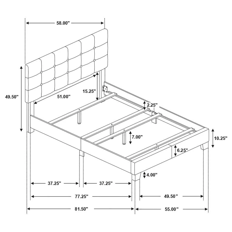 Mapes Tufted Upholstered Bed