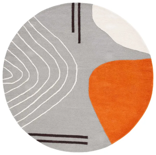 RODEO DRIVE Hand Tufted 8' x 8' Round area rug