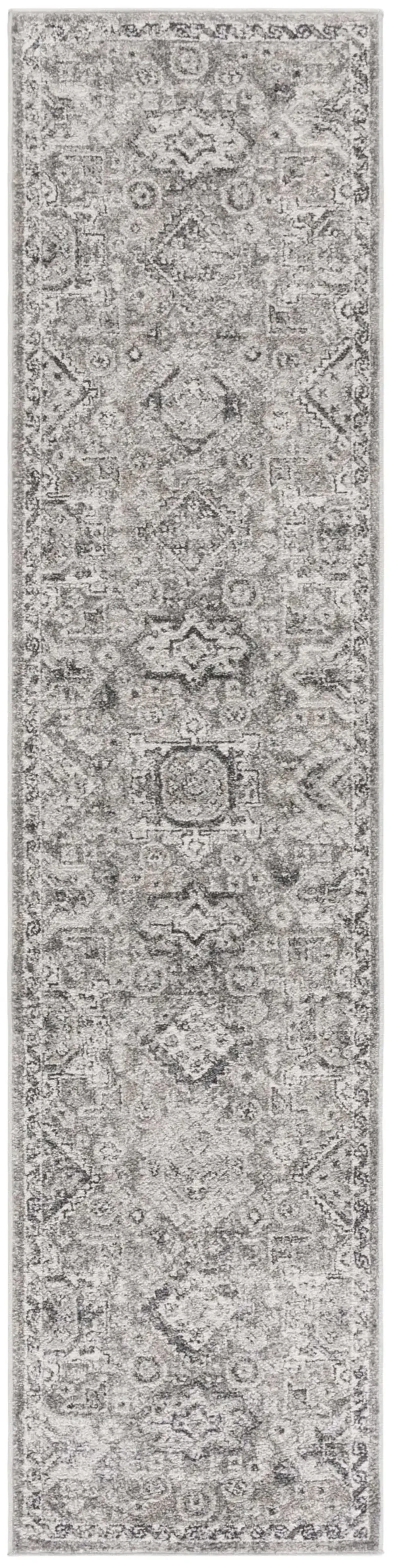 VINTAGE TABRIZ 206 GREY  2' x 8' Runner Rug