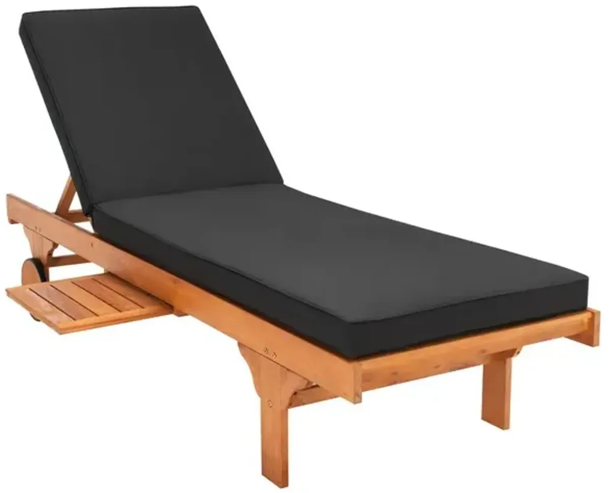 NEWPORT CHAISE LOUNGE CHAIR WITH SIDE TABLE