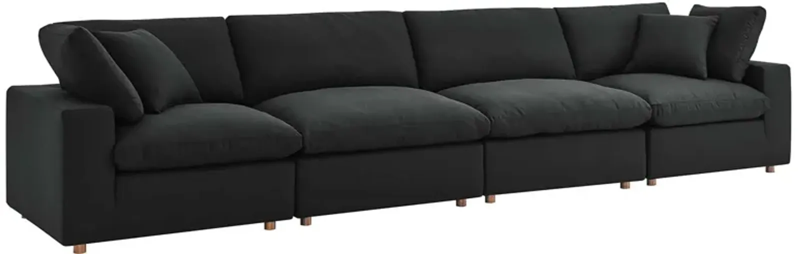 Commix Down Filled Overstuffed 4 Piece Sectional Sofa