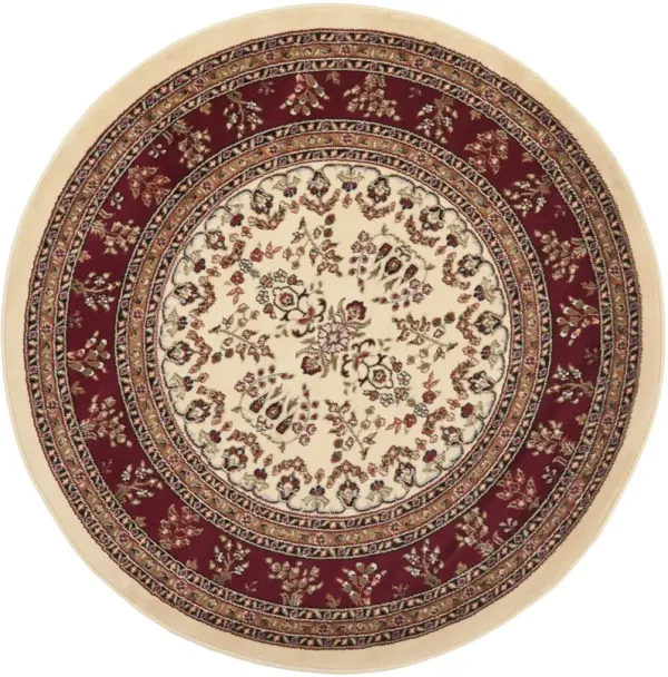 LNH331 IVORY  6' x 6' Round Round Rug