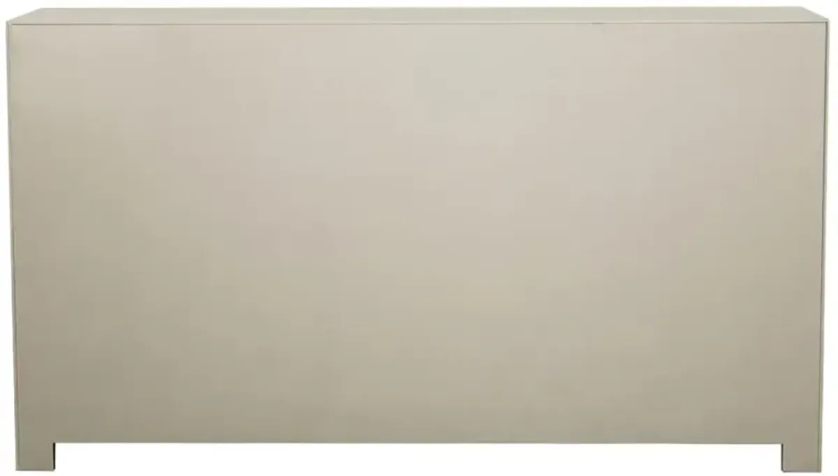Toula 4-door Accent Cabinet Smoke and Champagne