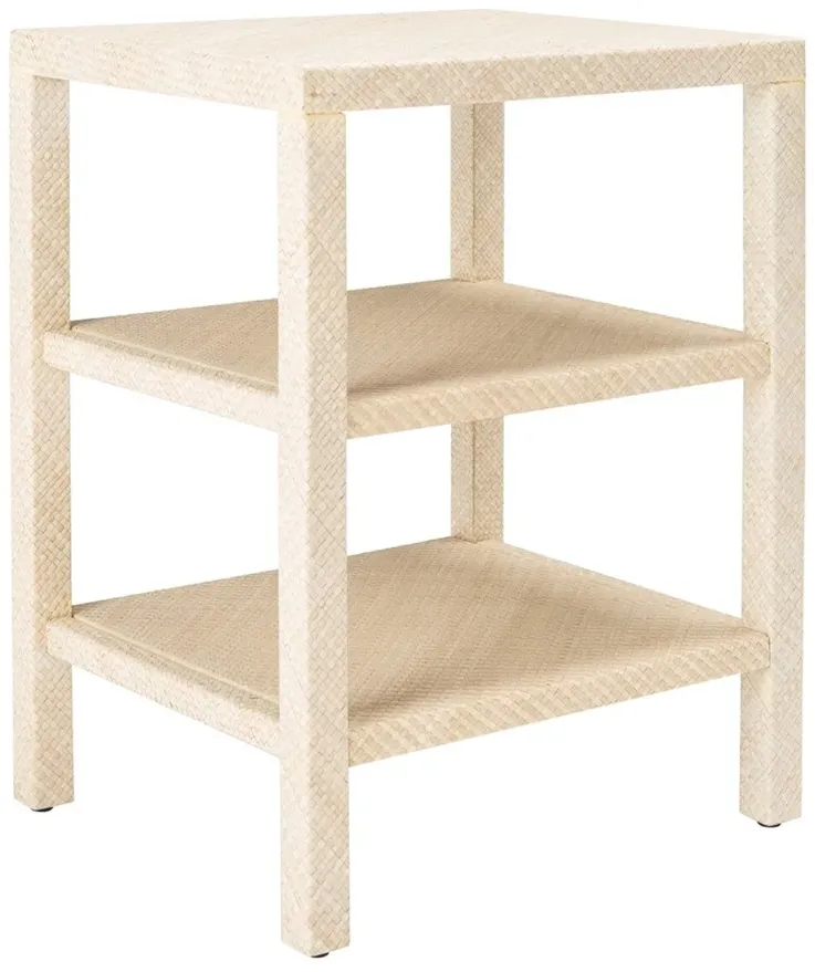 APIS RAFFIA 2 SHELF ACCENT TABLE