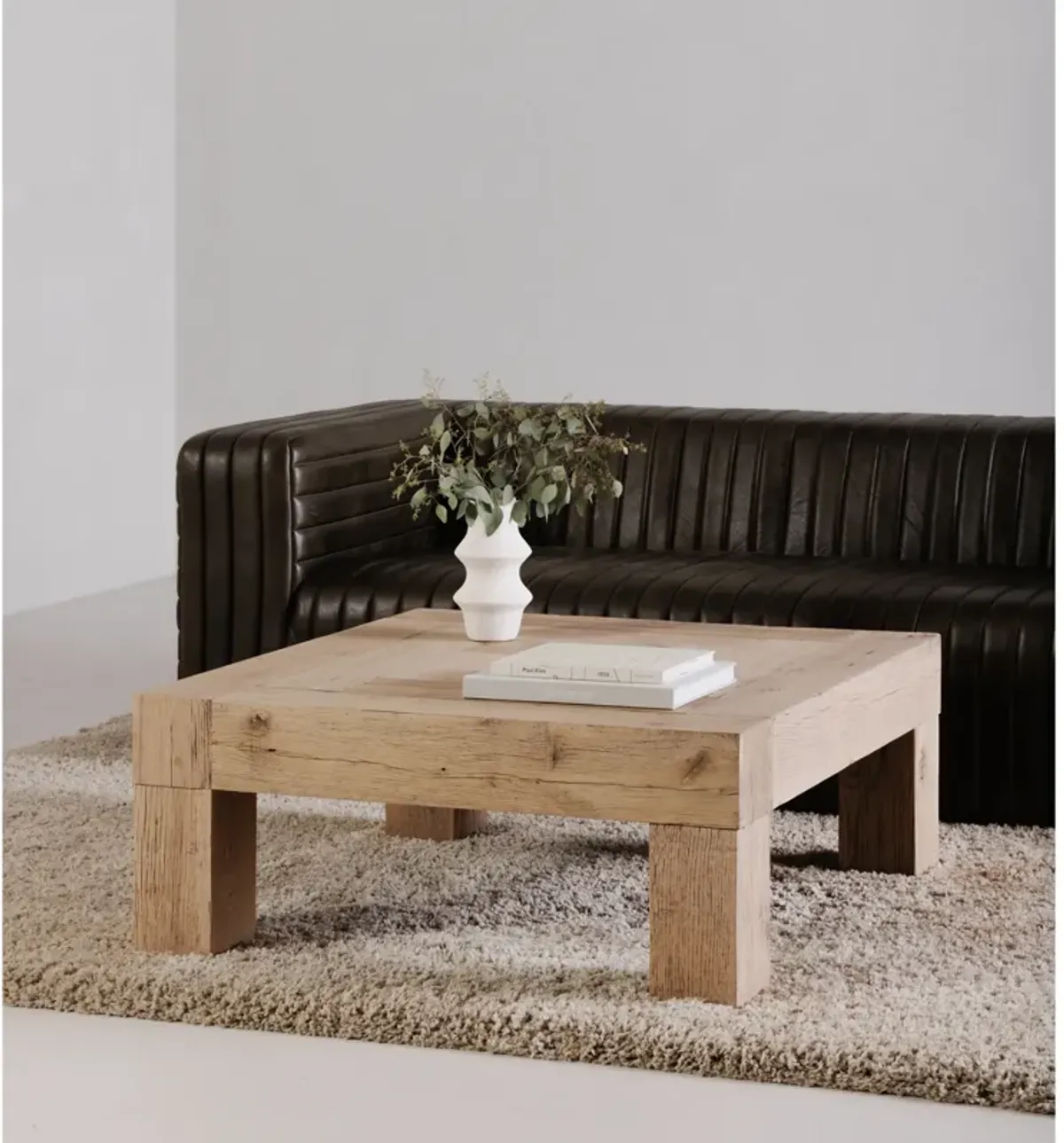 EVANDER COFFEE TABLE AGED OAK