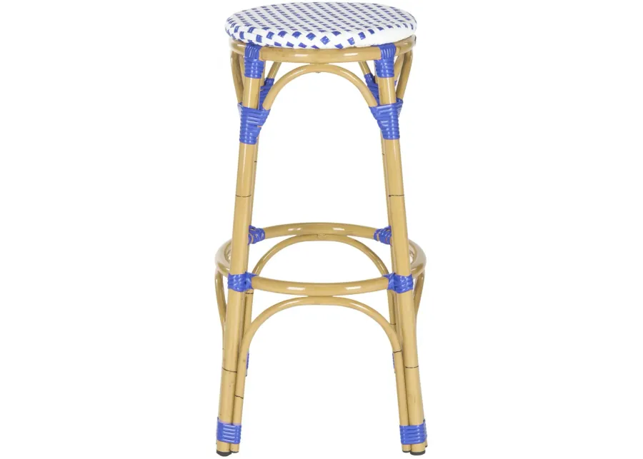 KIPNUK STOOL BLUE/WHITE (INDOOR/OUTDOOR)