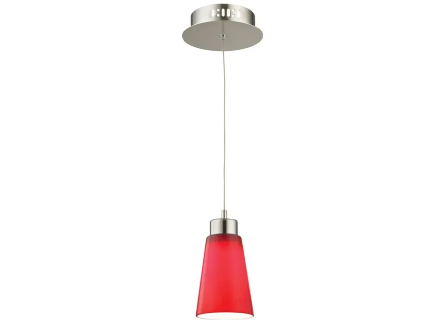 Coppa 5" Wide 1-Light Mini Pendant - Satin Nickel