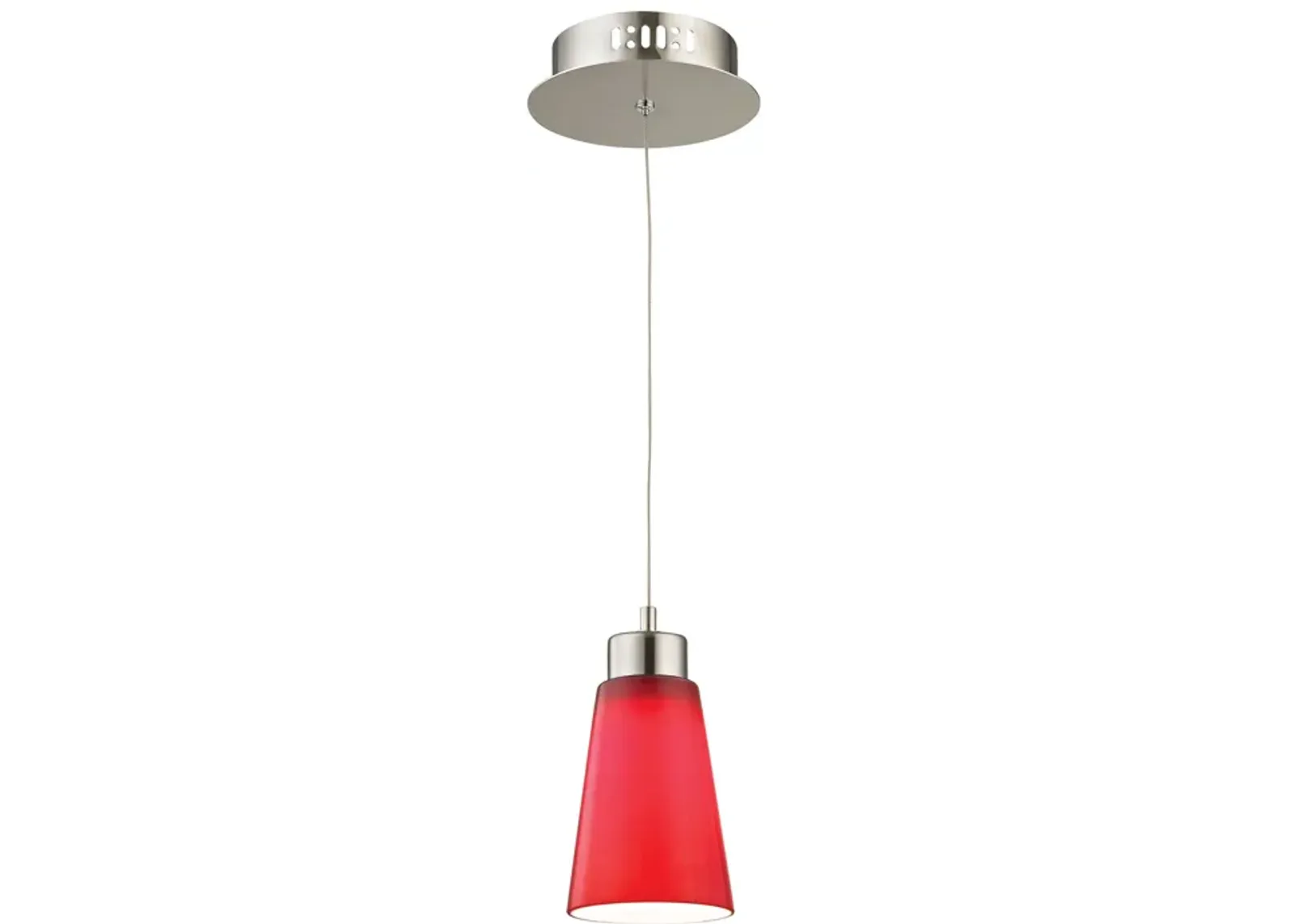 Coppa 5" Wide 1-Light Mini Pendant - Satin Nickel