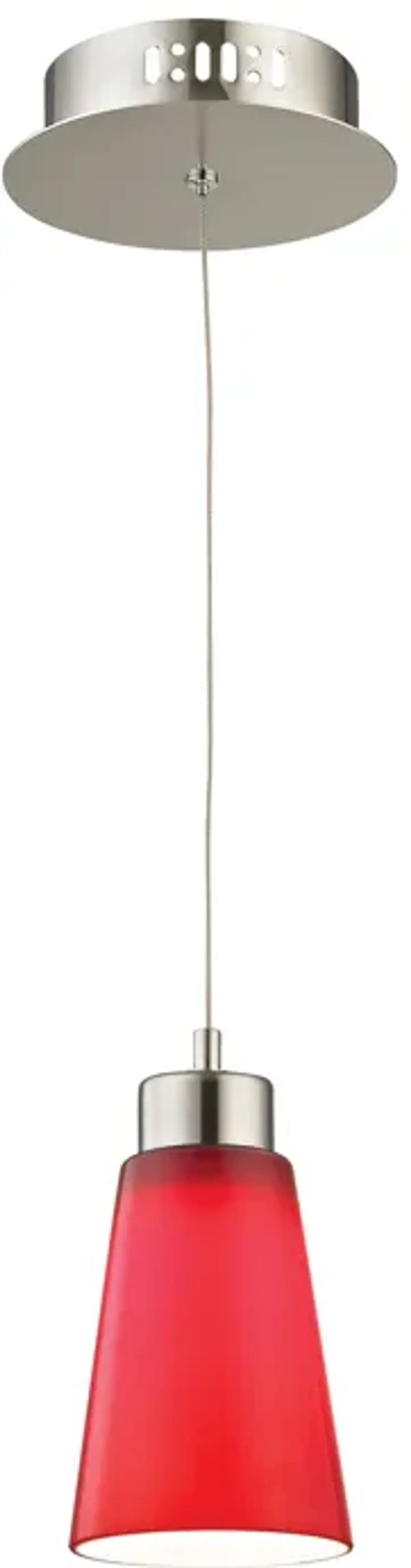 Coppa 5" Wide 1-Light Mini Pendant - Satin Nickel