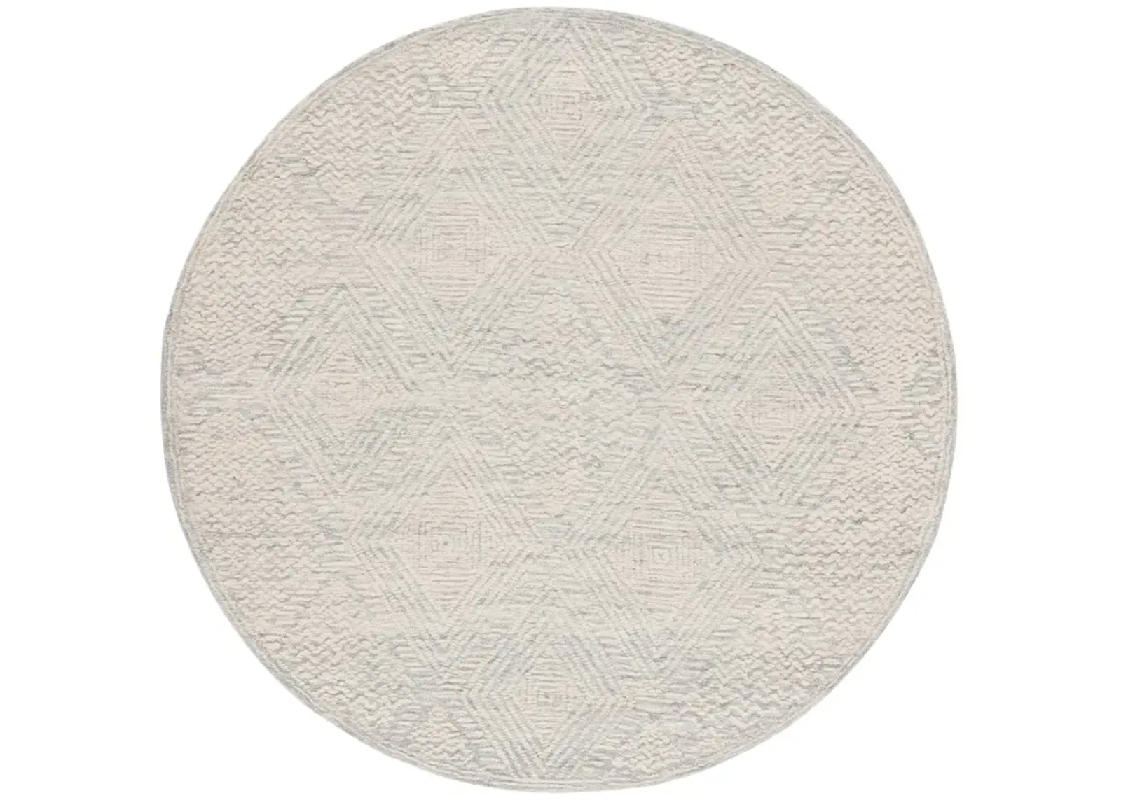 TEXTURAL 301 GREY  6' x 6' Round Round Rug