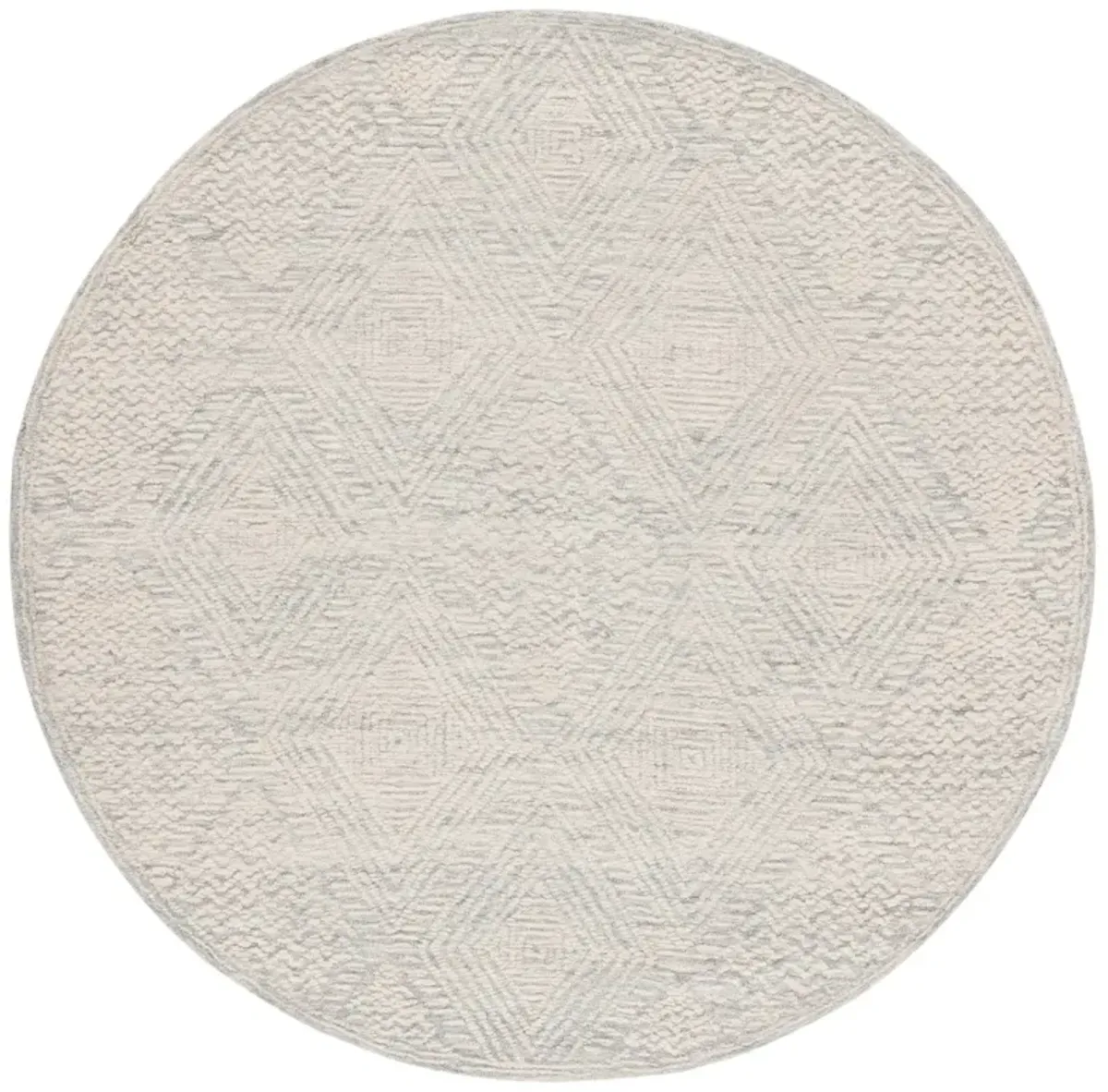 TEXTURAL 301 GREY  6' x 6' Round Round Rug