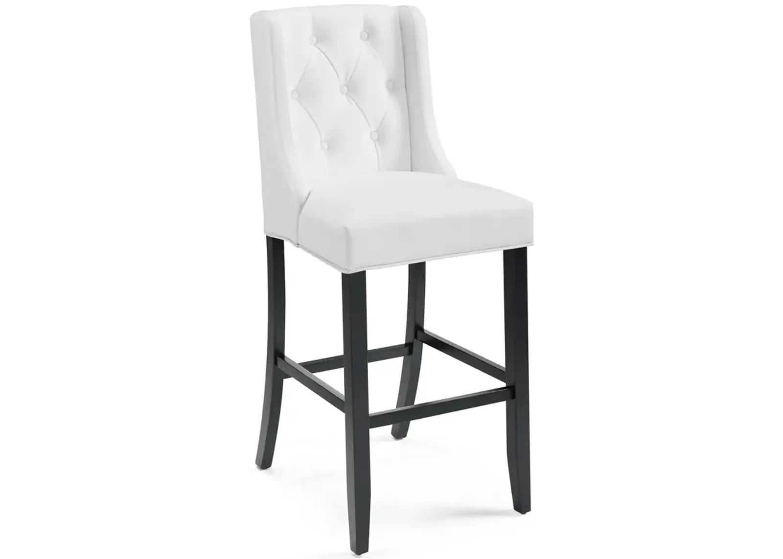 Baronet Tufted Button Faux Leather Bar Stool