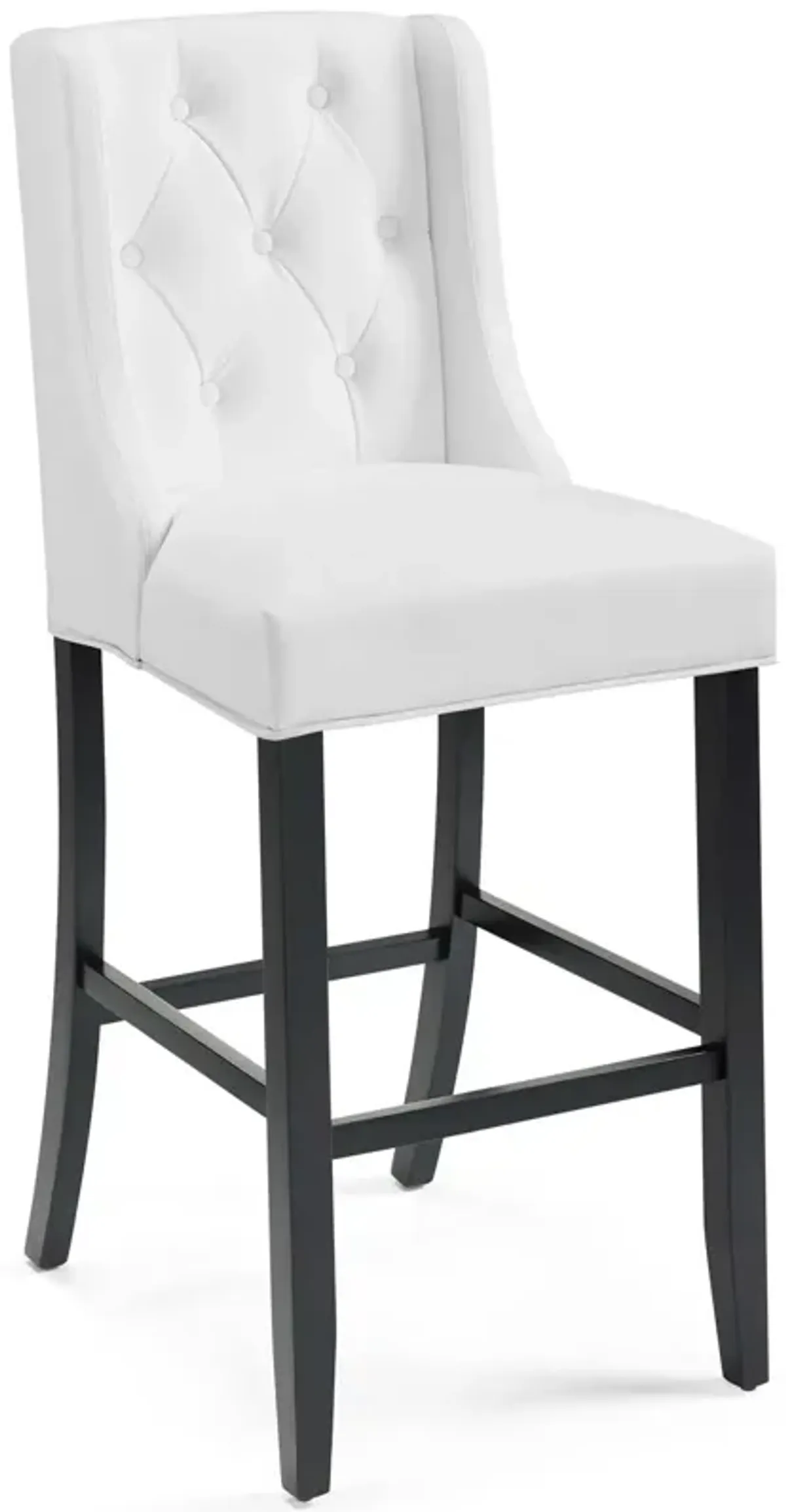 Baronet Tufted Button Faux Leather Bar Stool