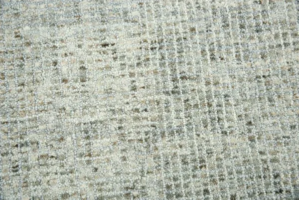 Talbot Light Gray Tweed Wool 2'6" x 8' Runner Rug