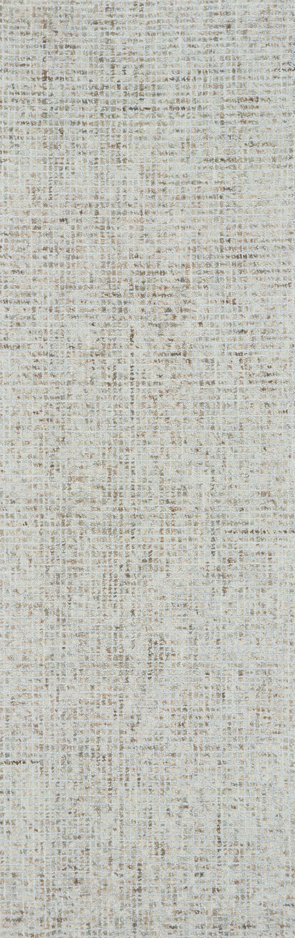 Talbot Light Gray Tweed Wool 2'6" x 8' Runner Rug