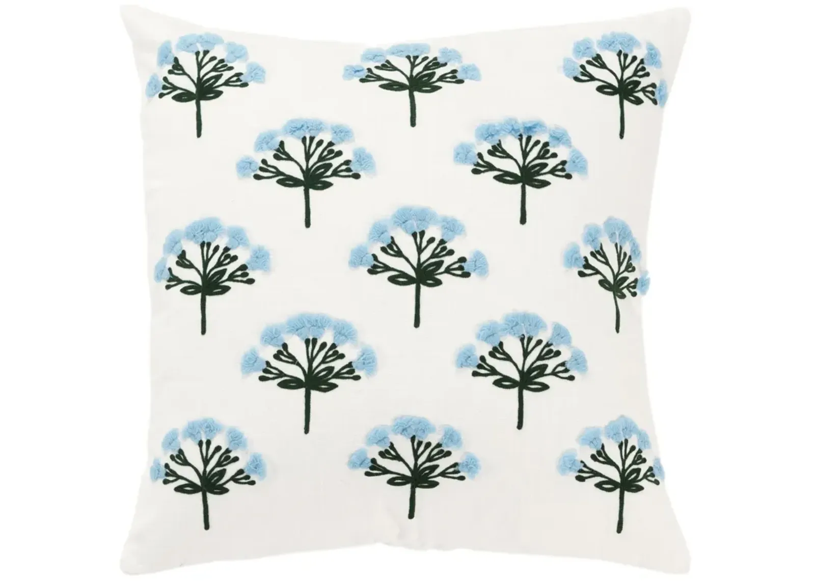 botanical  blue Pillow