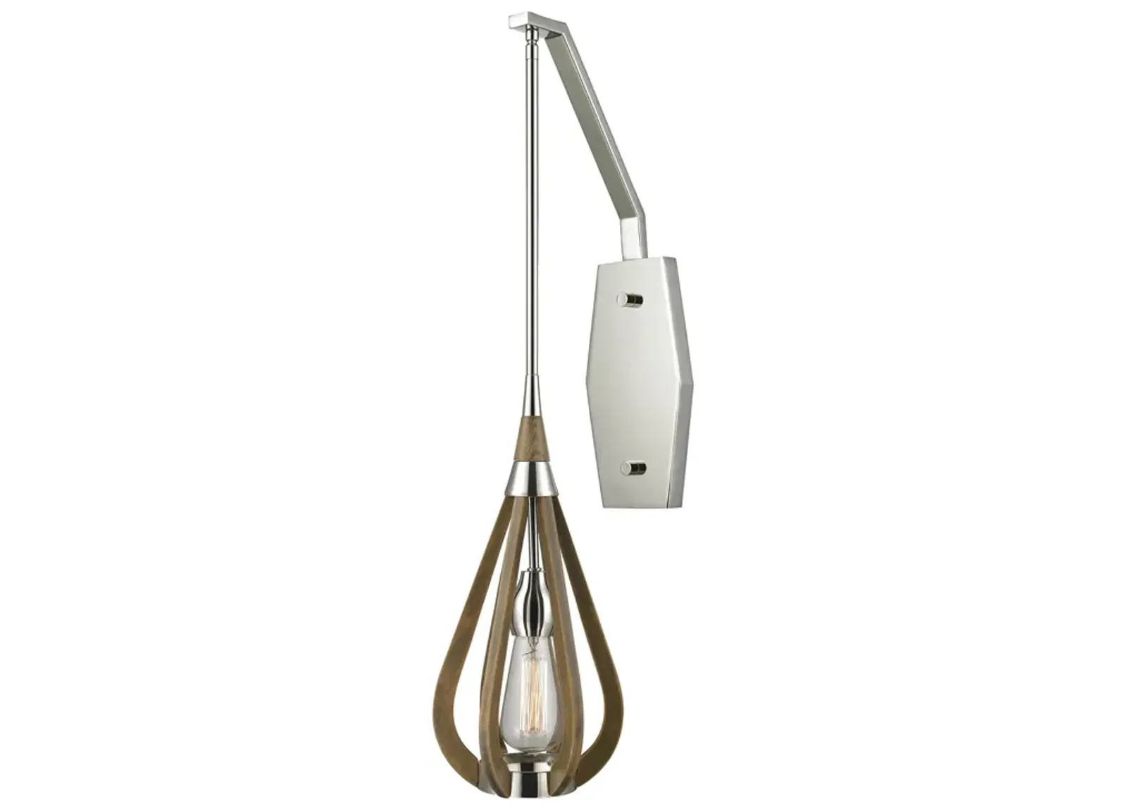 Janette 7" Wide 1-Light Mini Pendant - Polished Nickel