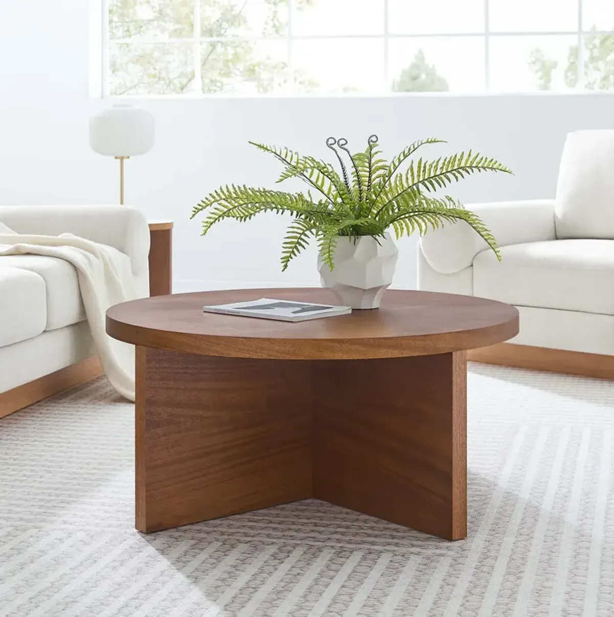 Silas Round Mango Wood Coffee Table