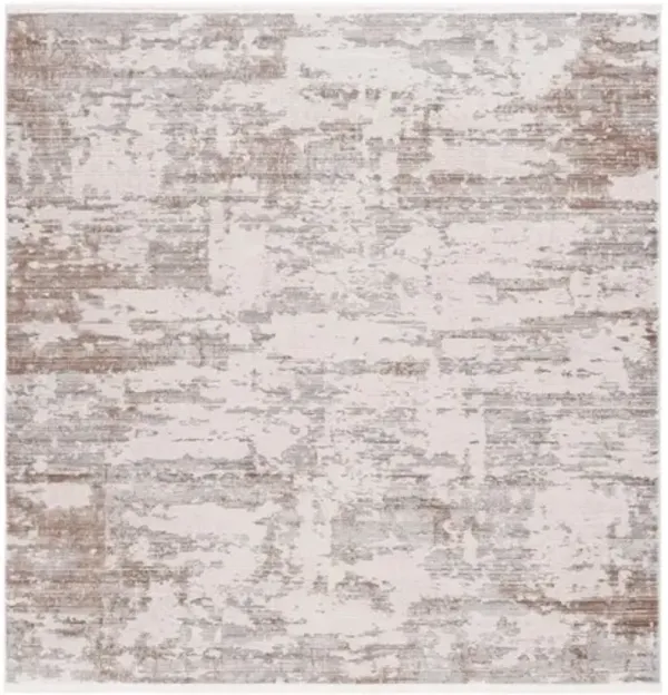 DIAMOND 132 Brown  6'-7' X 6'-7' Square Square Rug