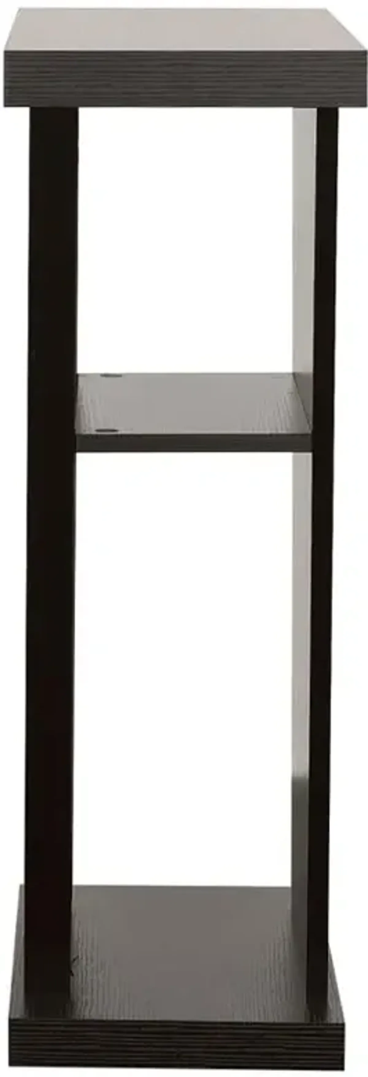 Evanna 2-shelf Console Table Cappuccino