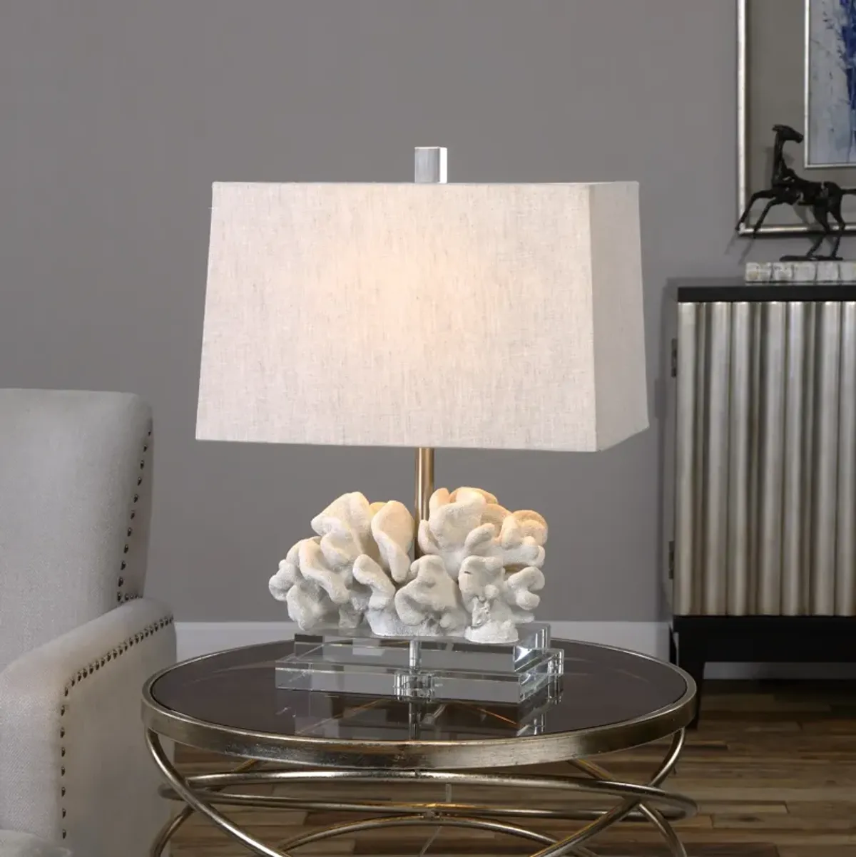 Coral Sculpture Table Lamp