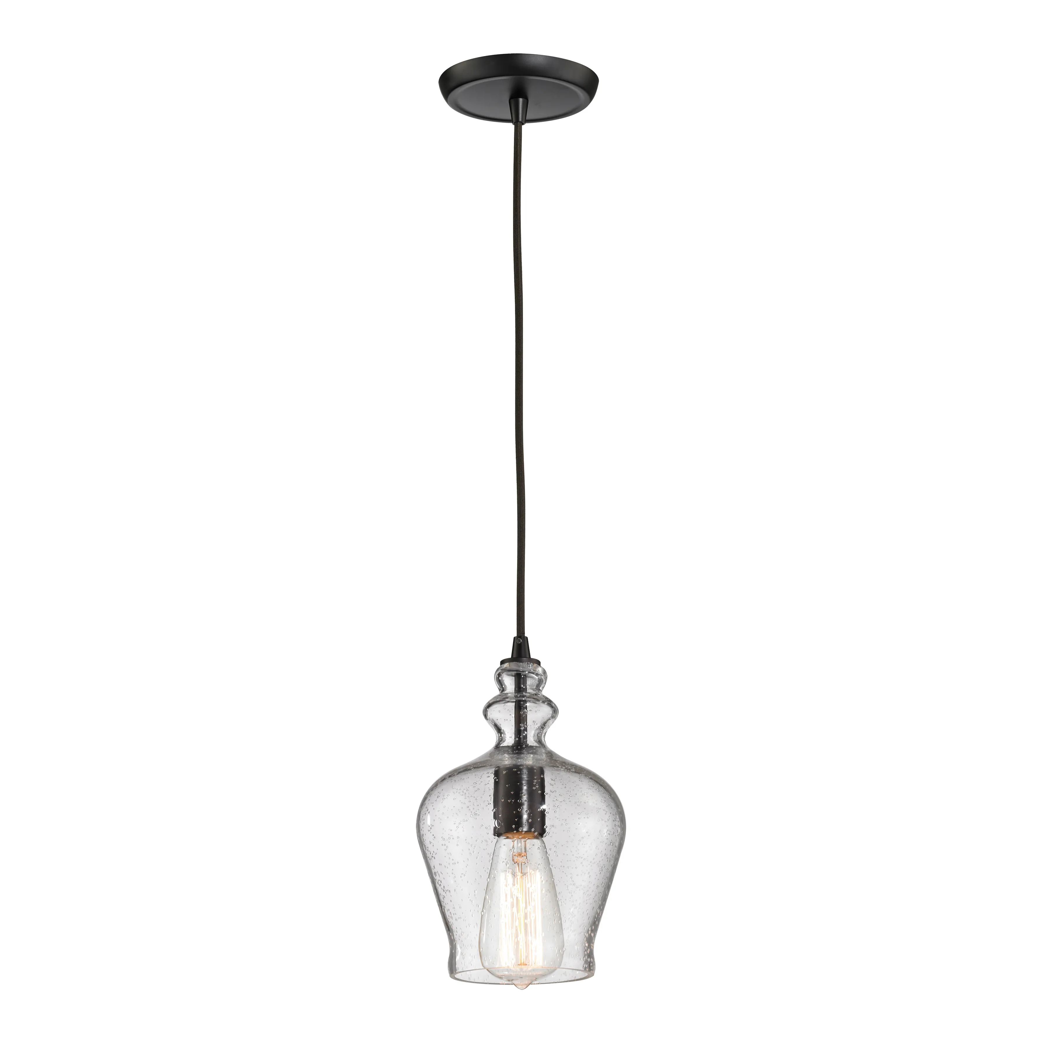 Menlow Park 6" Wide 1-Light Mini Pendant - Oil Rubbed Bronze