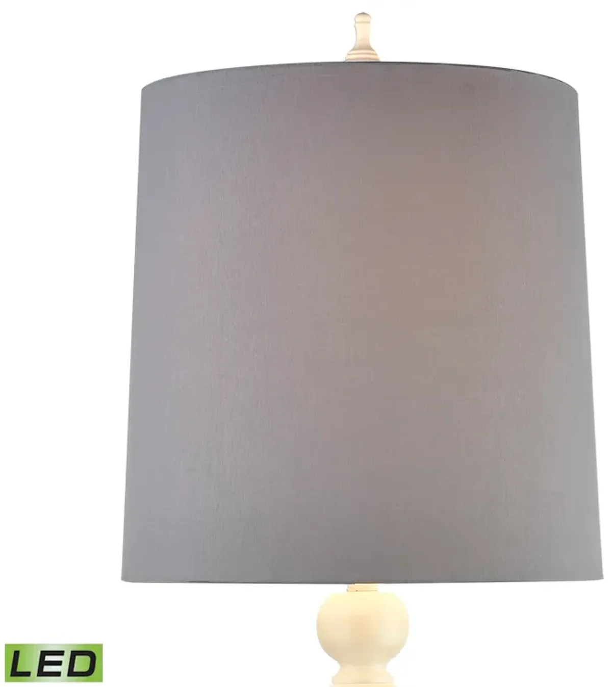 Meymac 74'' High 1-Light Floor Lamp - Matte White - Includes LED Bulb