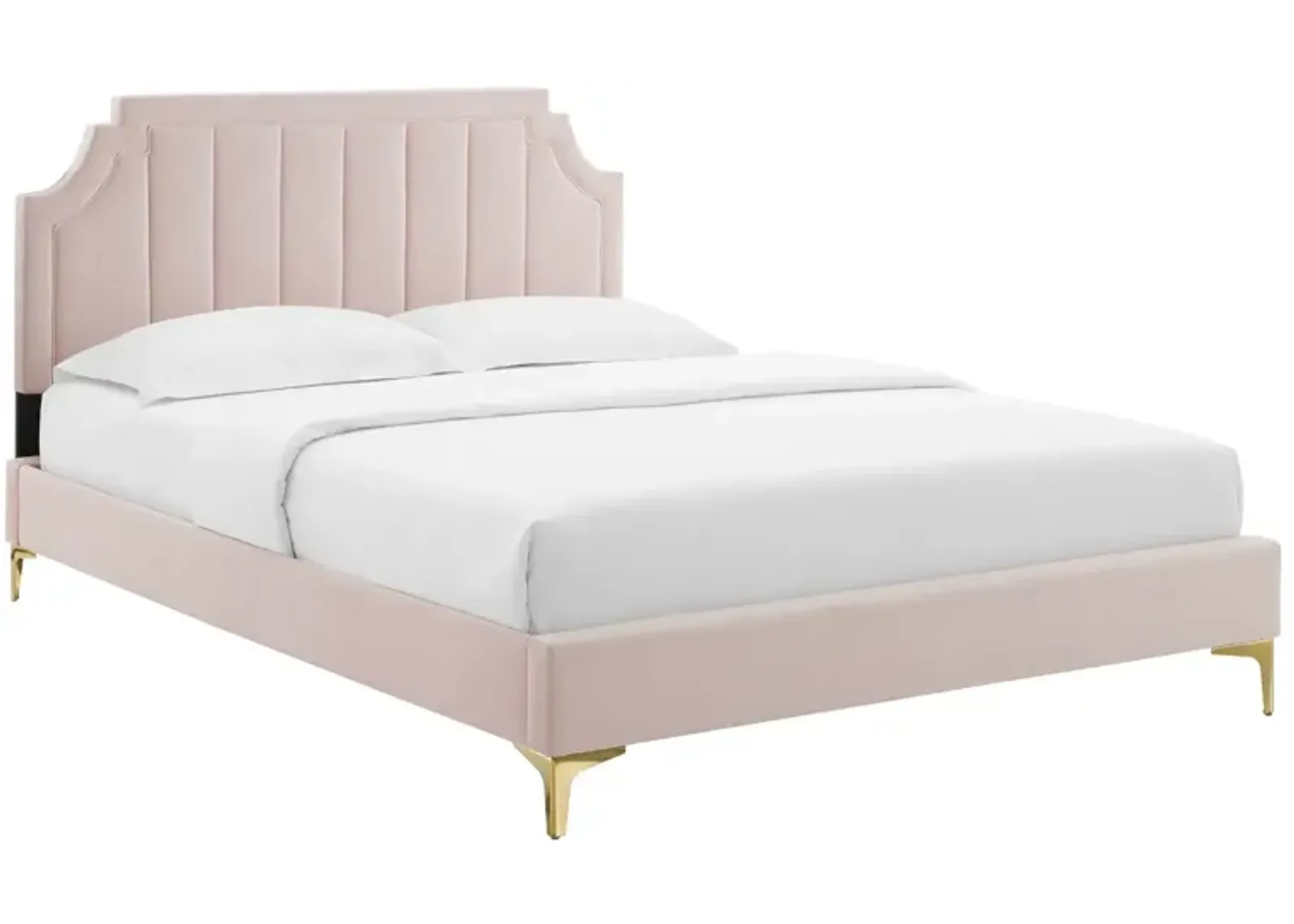 Sienna Performance Velvet King Platform Bed